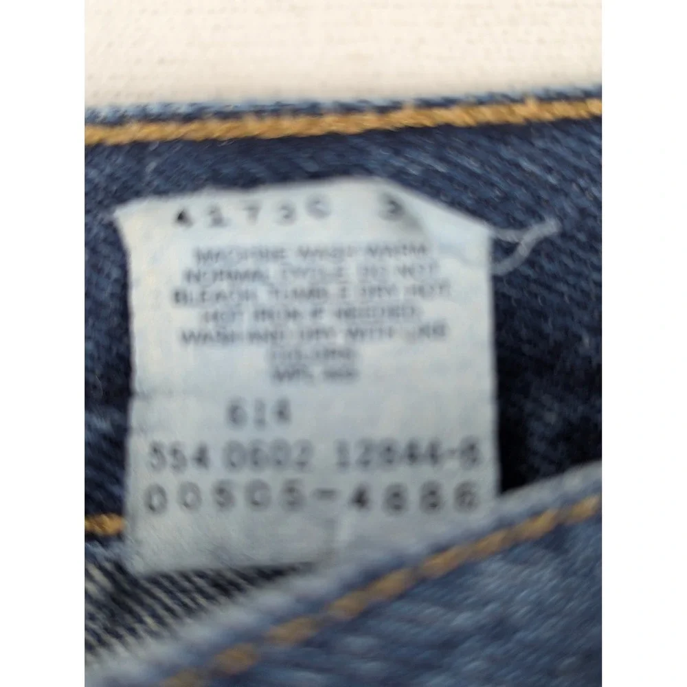 Levi's 505 Mens Reg Fit Y2K Straight Leg Jeans Blue Medium Wash W36 L30 USA Made